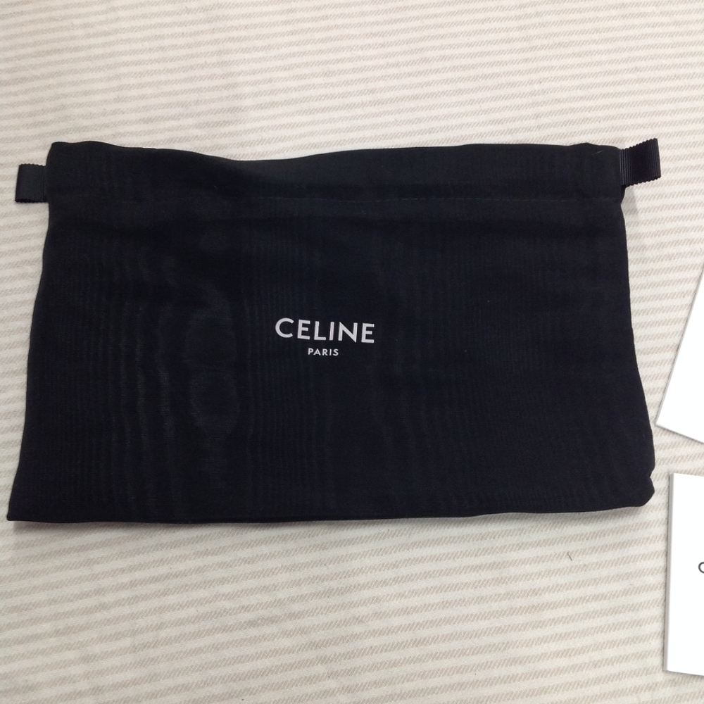 Celine empty small pouch dustbag black